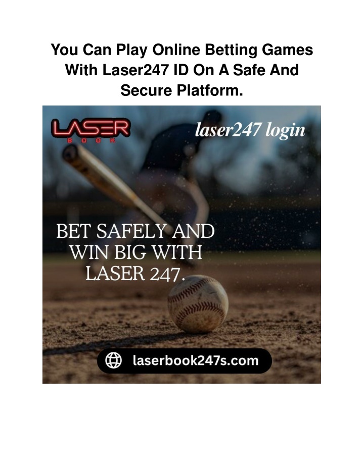 you can play online betting games with laser247