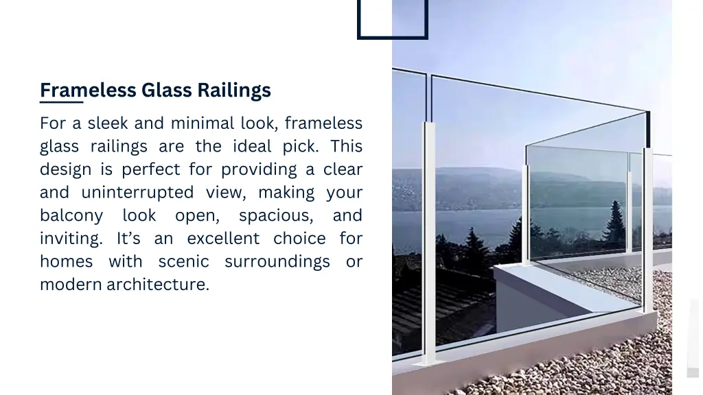 frameless glass railings