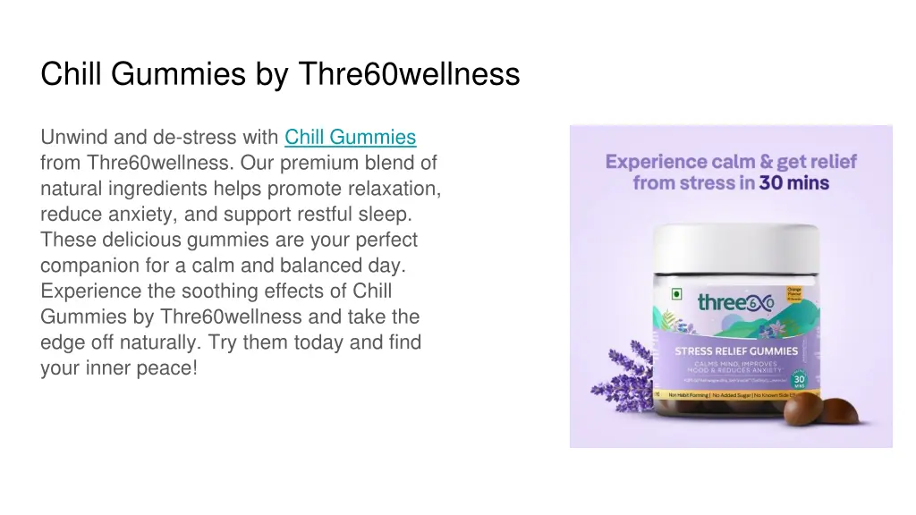 chill gummies by thre60wellness