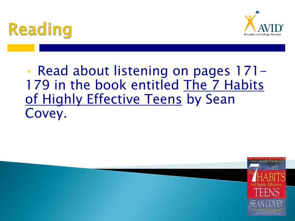 read about listening on pages 171 179 in the book