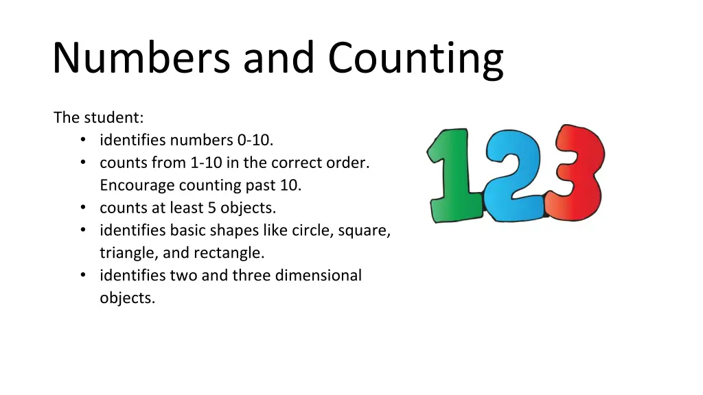 numbers and counting