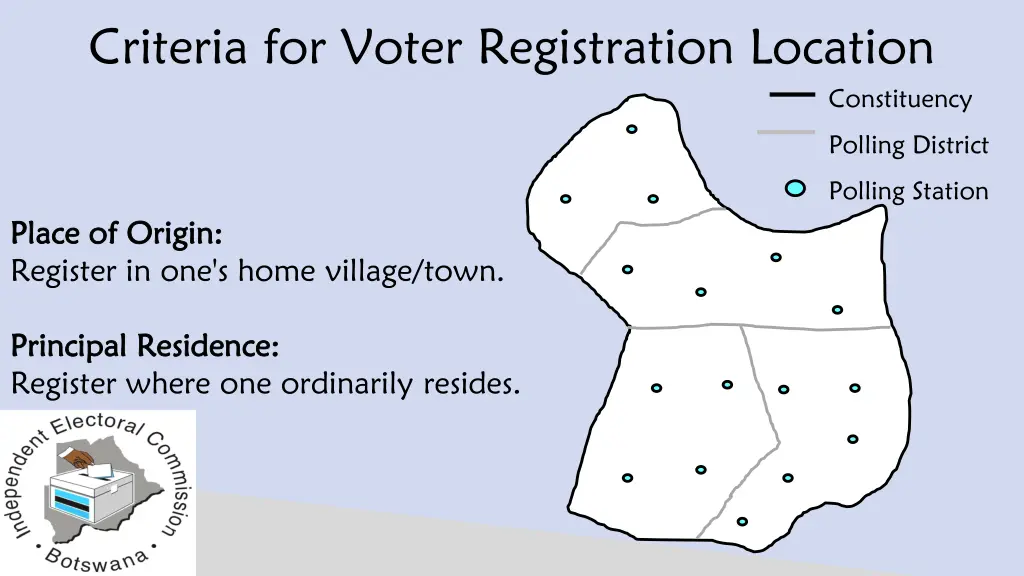 criteria for voter registration location