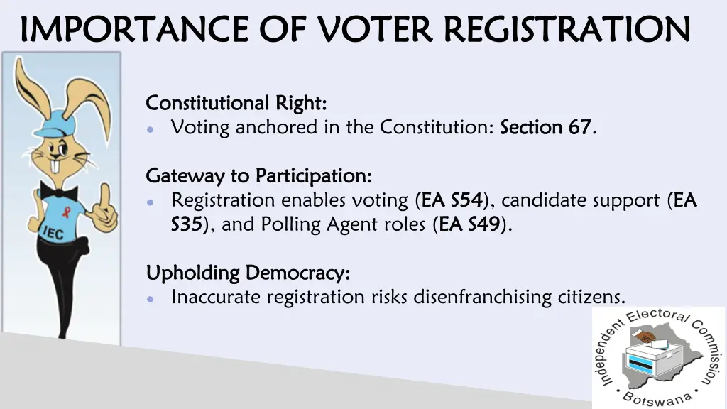 importance of voter registration importance