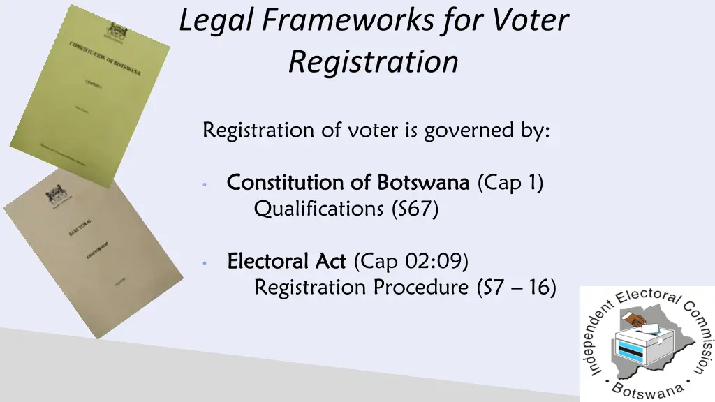 legal frameworks for voter registration