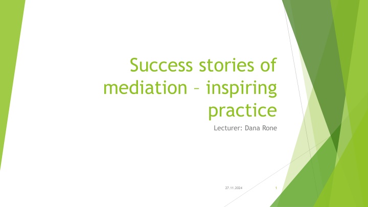 success stories of mediation inspiring