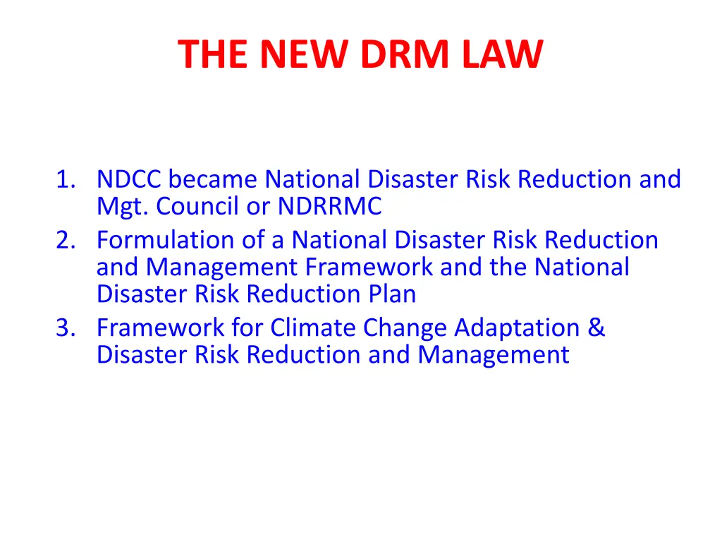 the new drm law