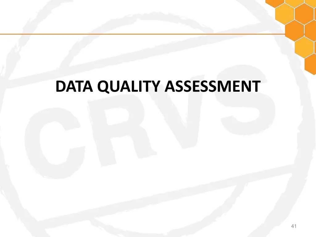 data quality assessment