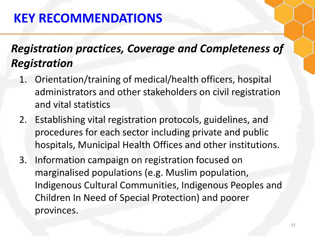 key recommendations 2