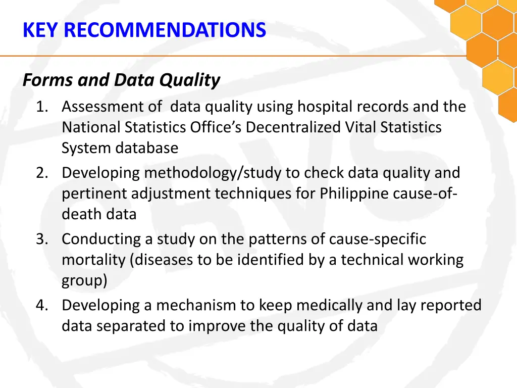 key recommendations 4