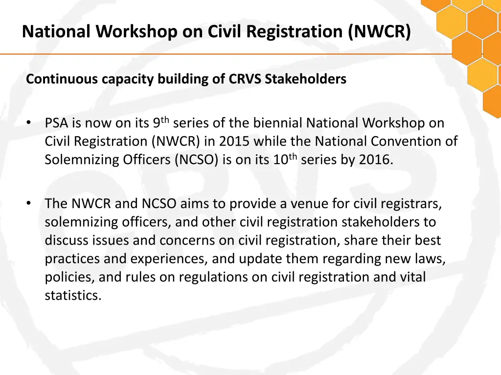 national workshop on civil registration nwcr