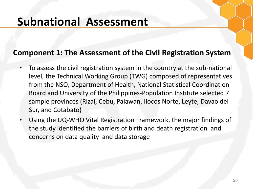 subnational assessment 2