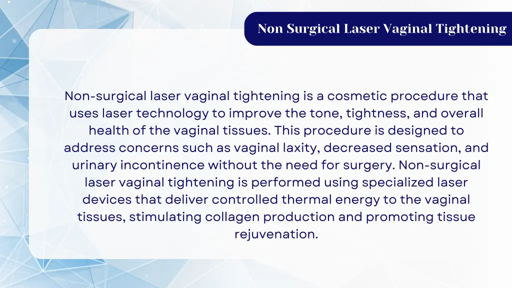 non surgical laser vaginal tightening 1