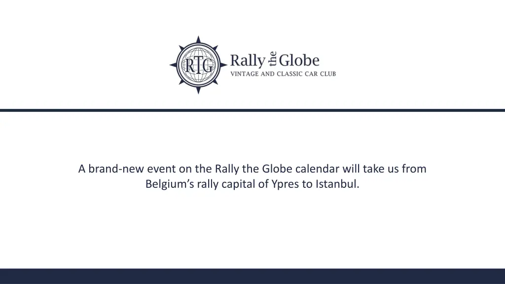 a brand new event on the rally the globe calendar