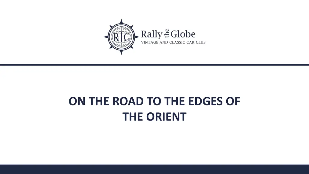 on the road to the edges of the orient