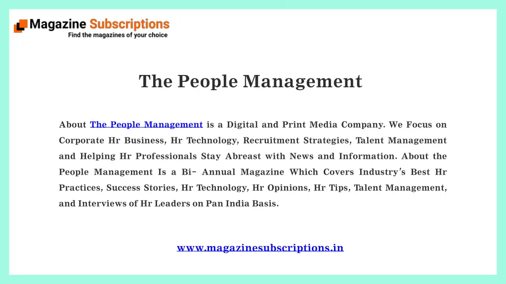 the people management