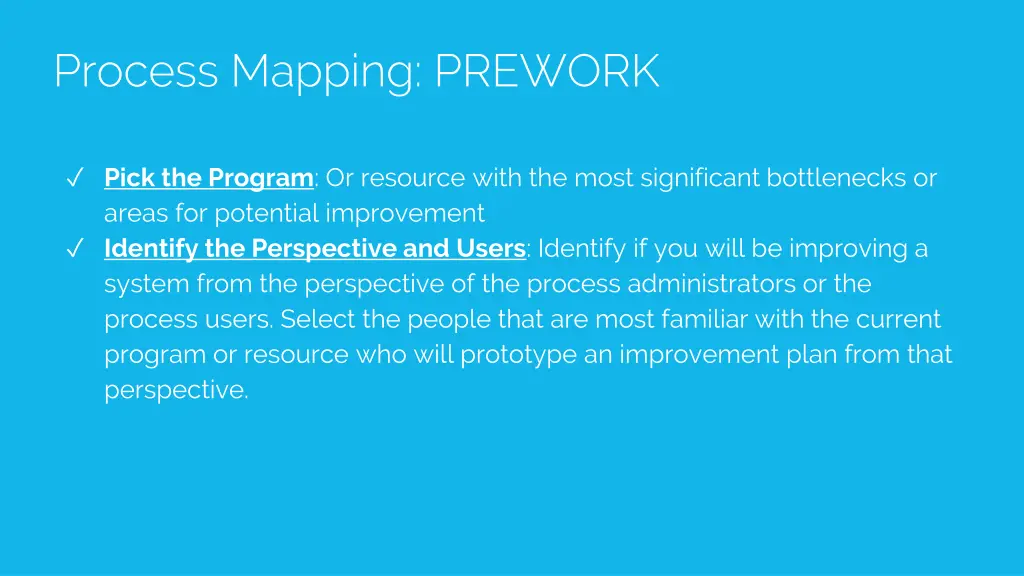 process mapping prework 1