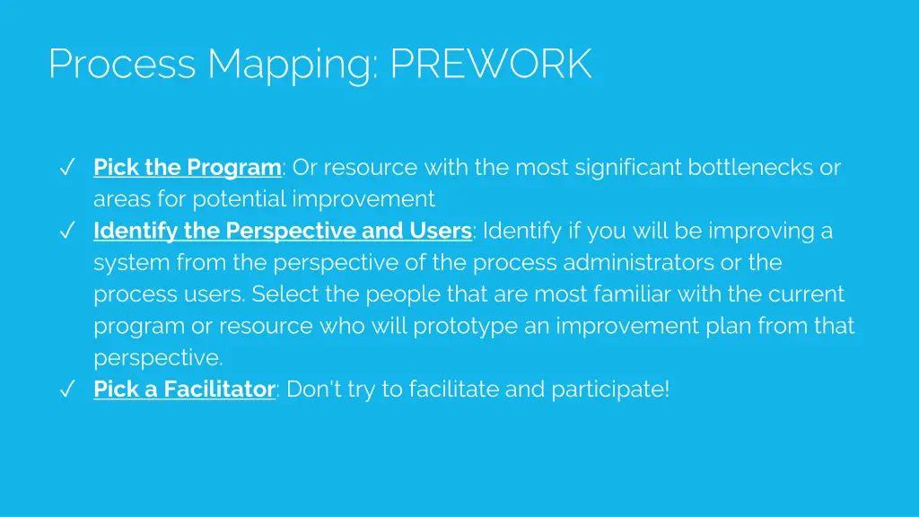 process mapping prework 2