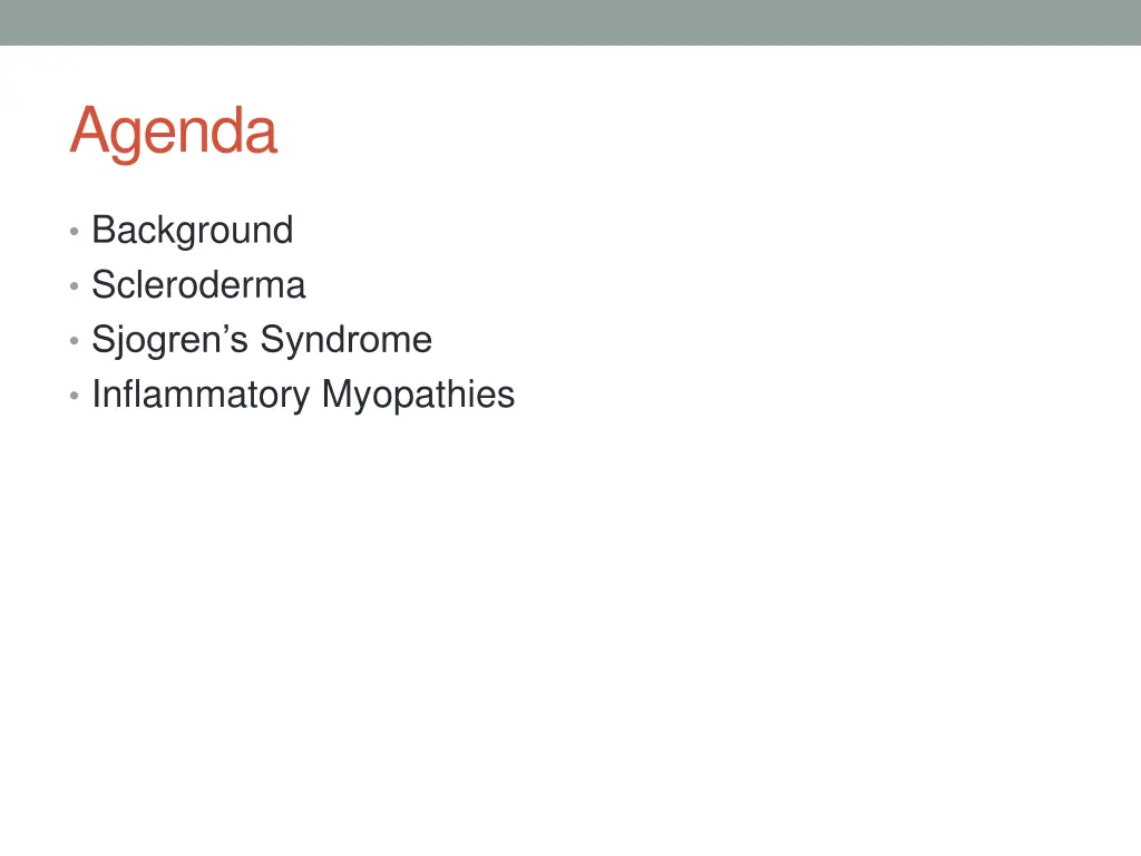 agenda