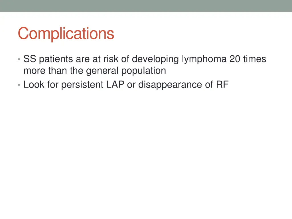 complications