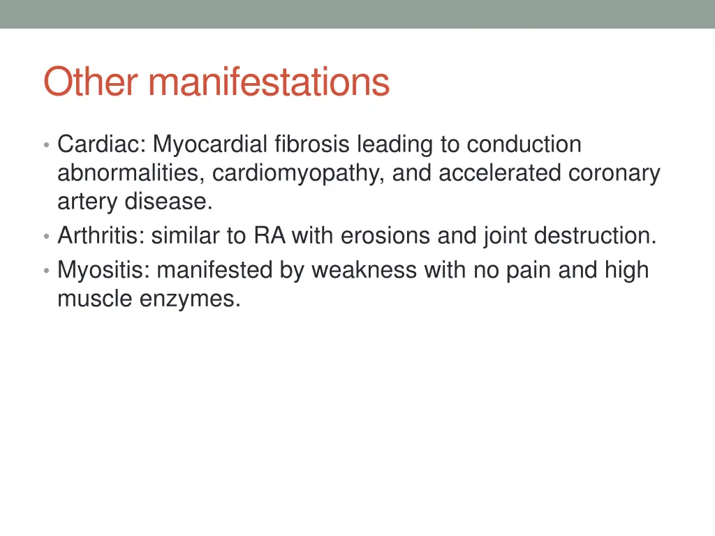 other manifestations