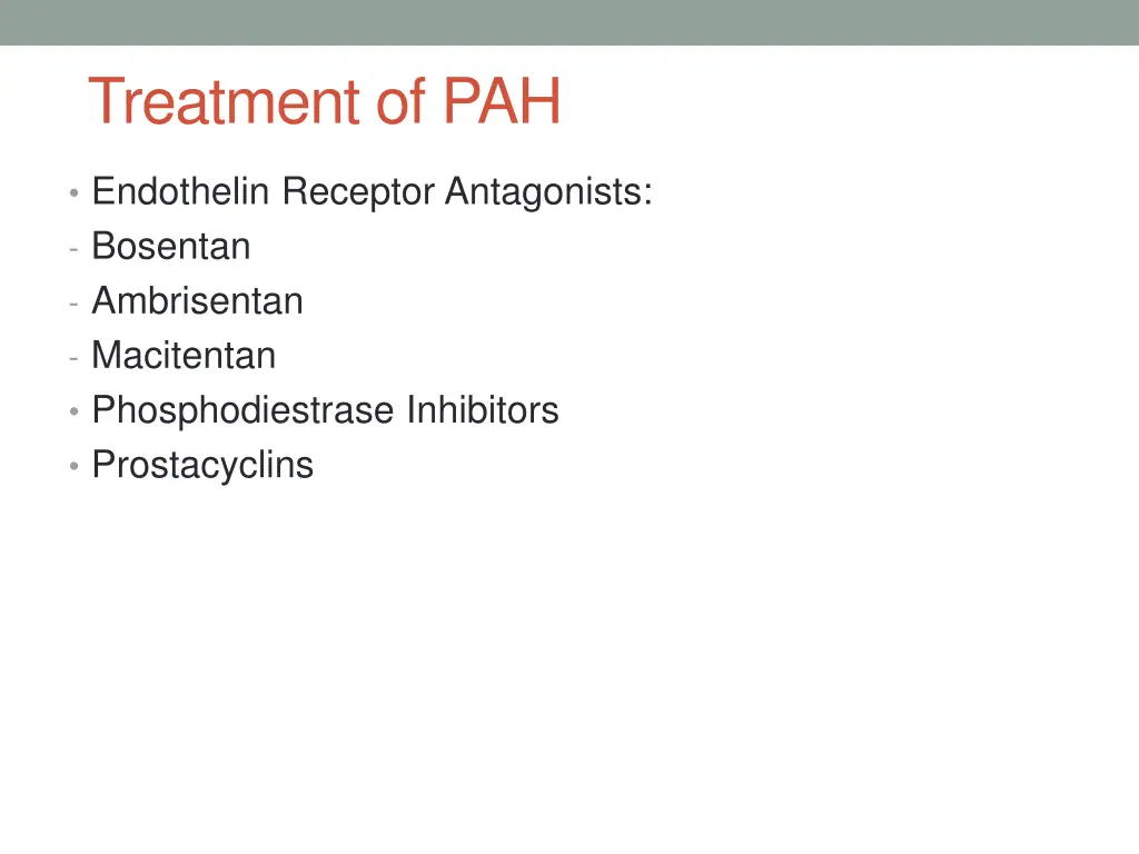 treatment of pah