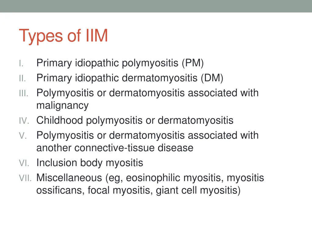 types of iim
