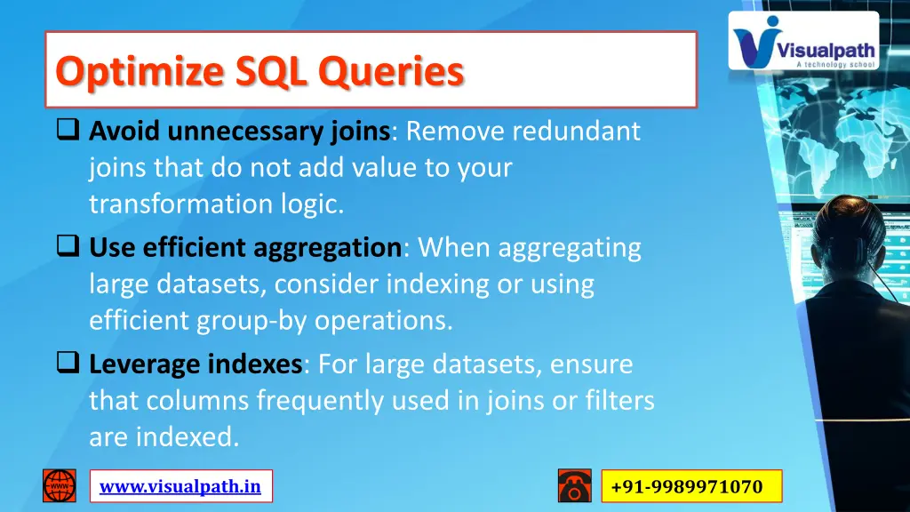 optimize sql queries