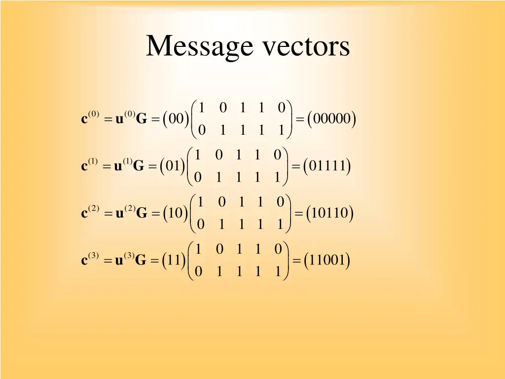 message vectors