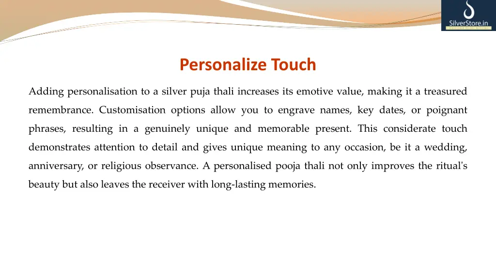 personalize touch