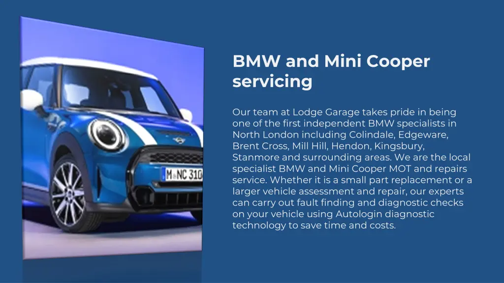 bmw and mini cooper servicing