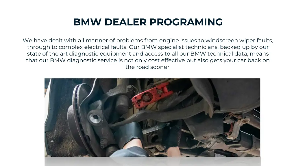 bmw dealer programing