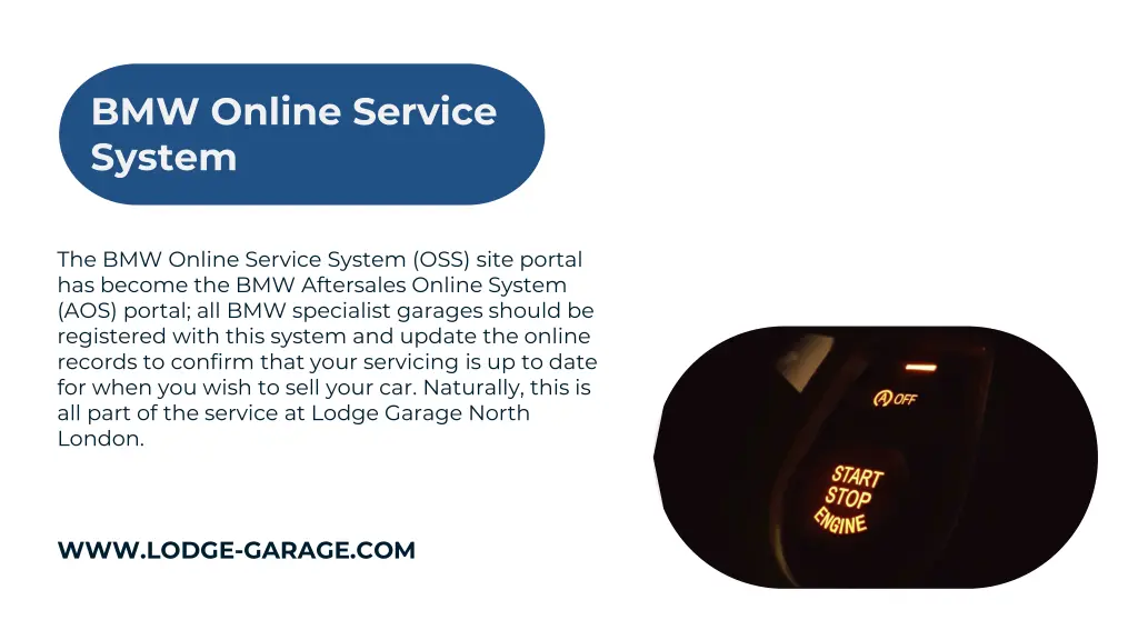 bmw online service system