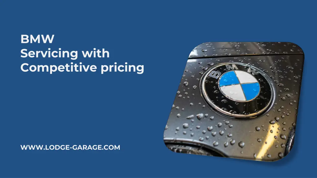 bmw servicing with competitive pricing