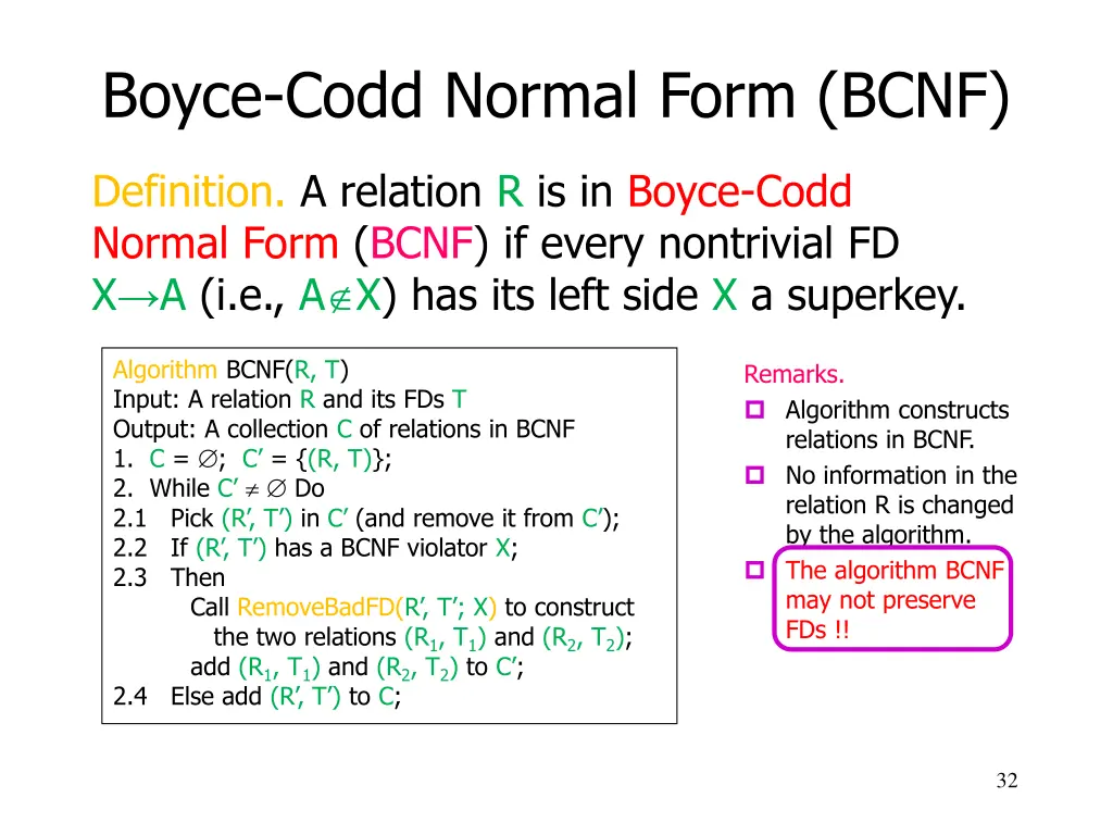 boyce codd normal form bcnf 4