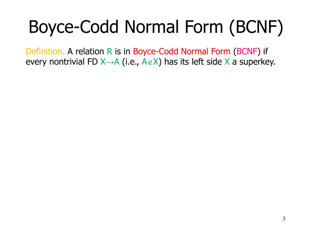 boyce codd normal form bcnf