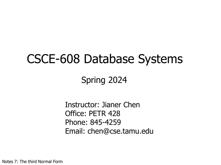 csce 608 database systems