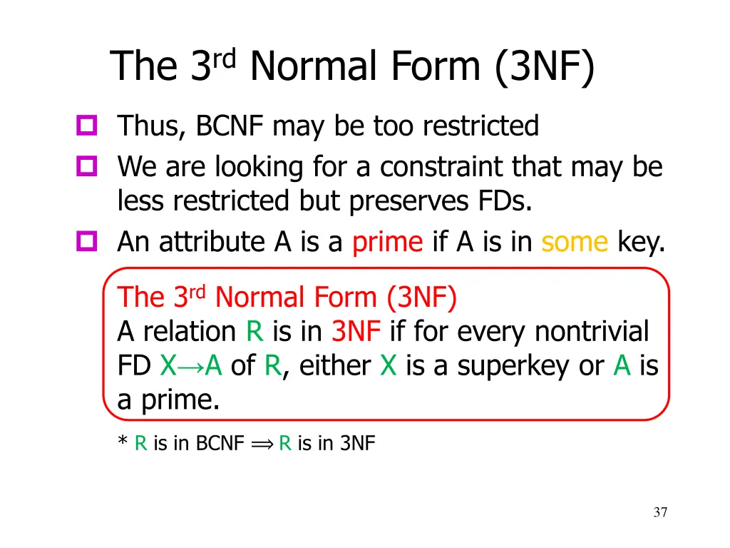 the 3 rd normal form 3nf 4