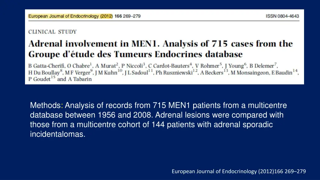 methods analysis of records from 715 men1