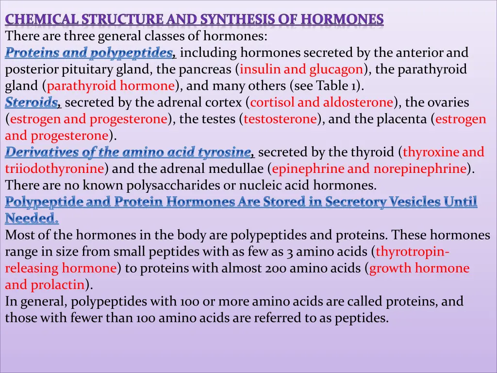 chemical structure and synthesis of hormones