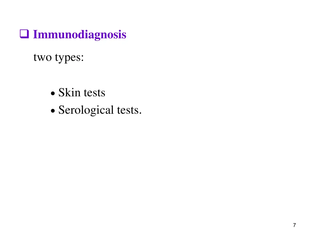 immunodiagnosis