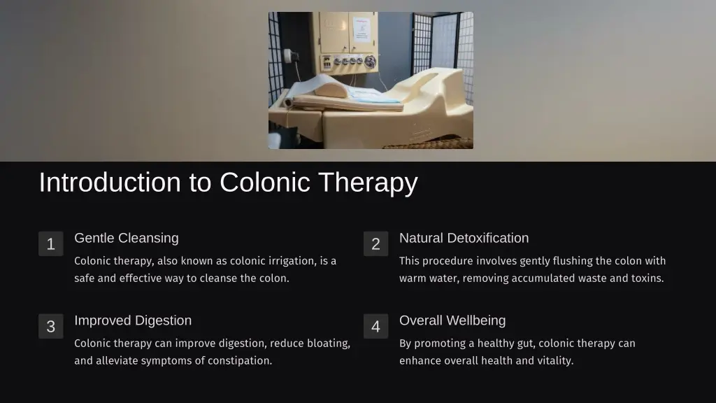 introduction to colonic therapy