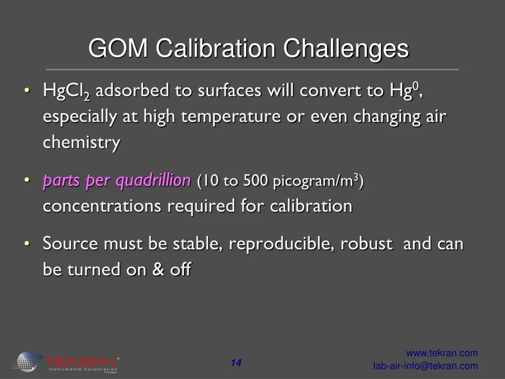 gom calibration challenges 1