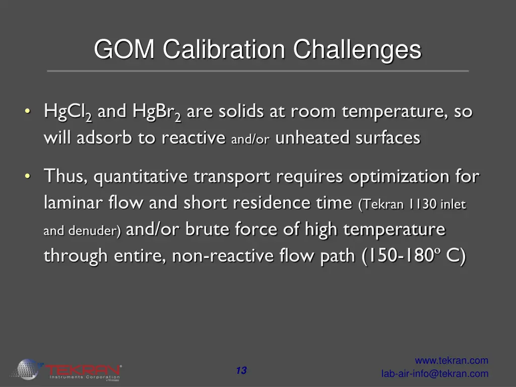 gom calibration challenges