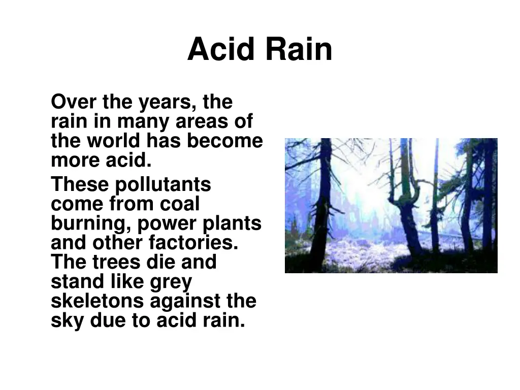 acid rain