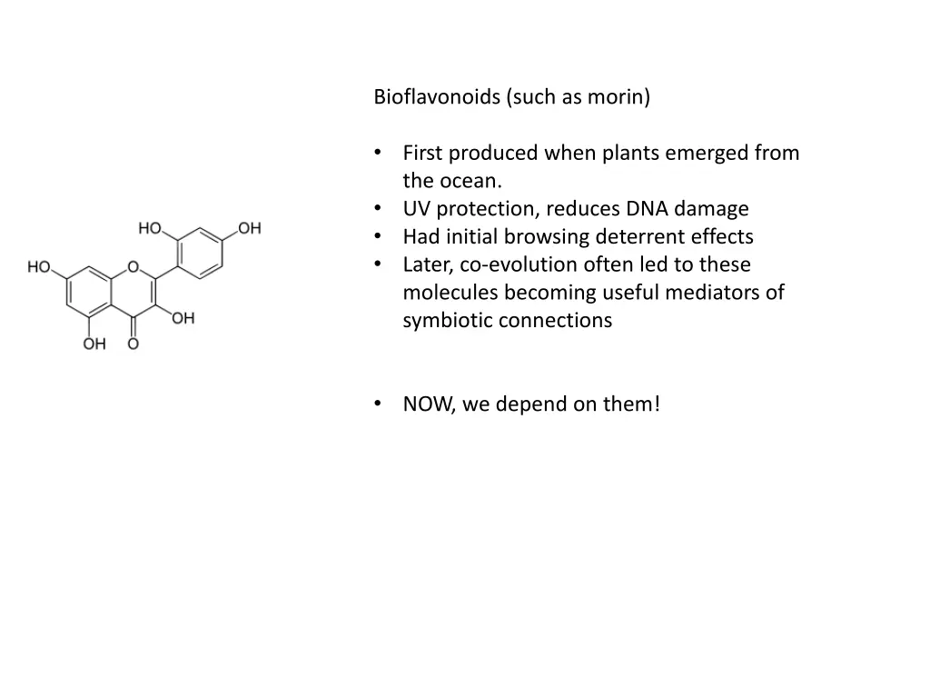 bioflavonoids such as morin