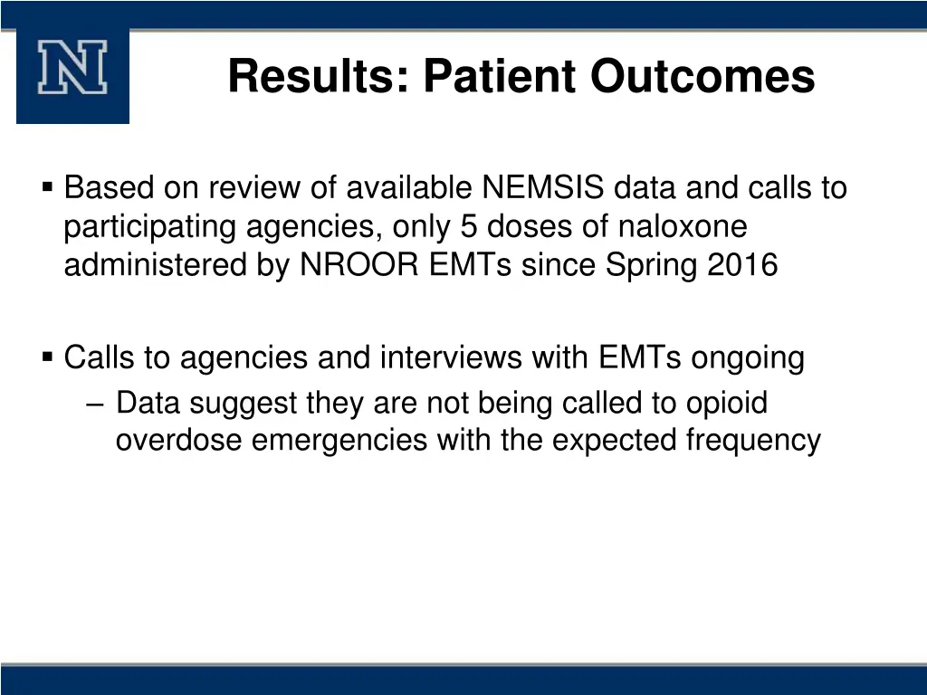 results patient outcomes