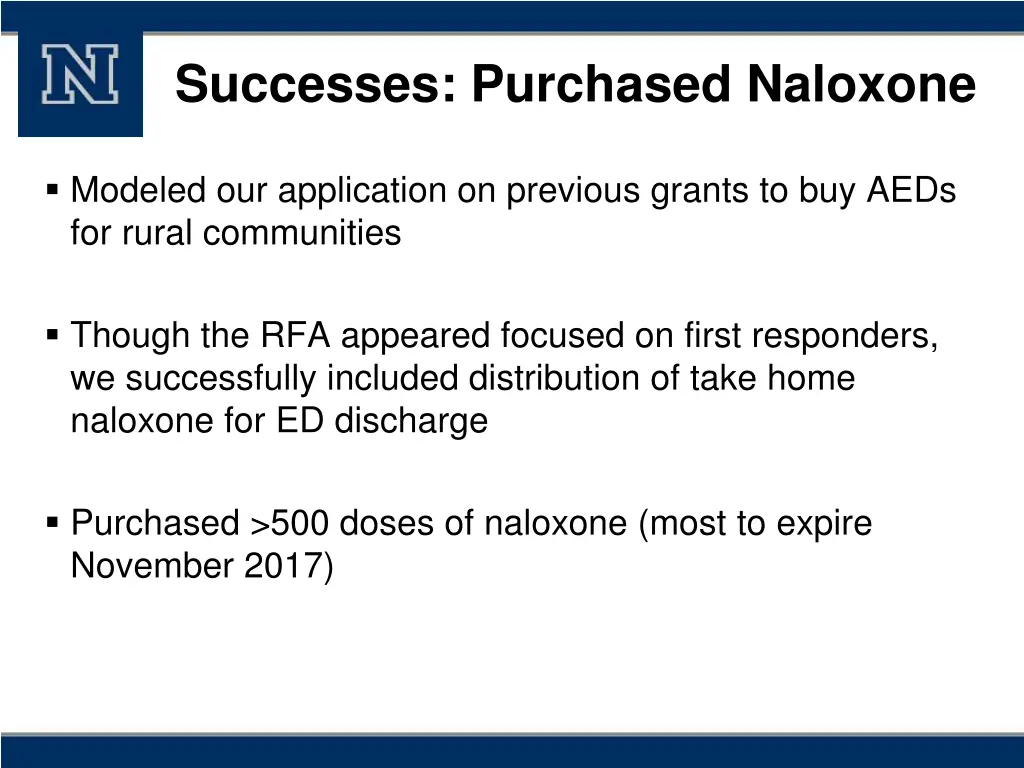 successes purchased naloxone