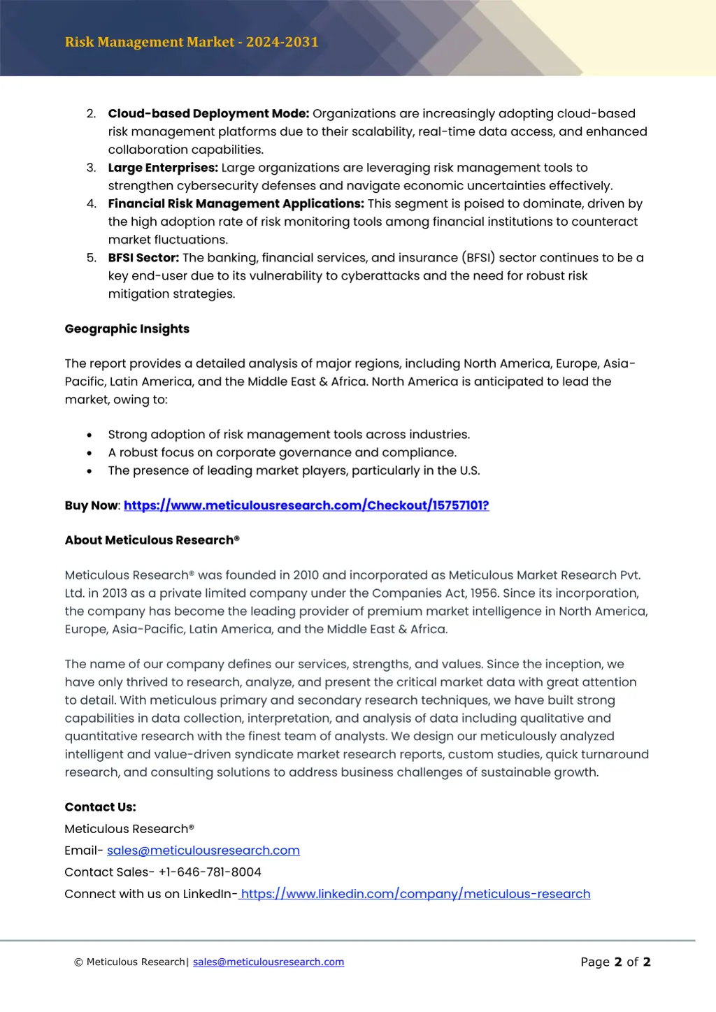 risk management market 2024 2031 1