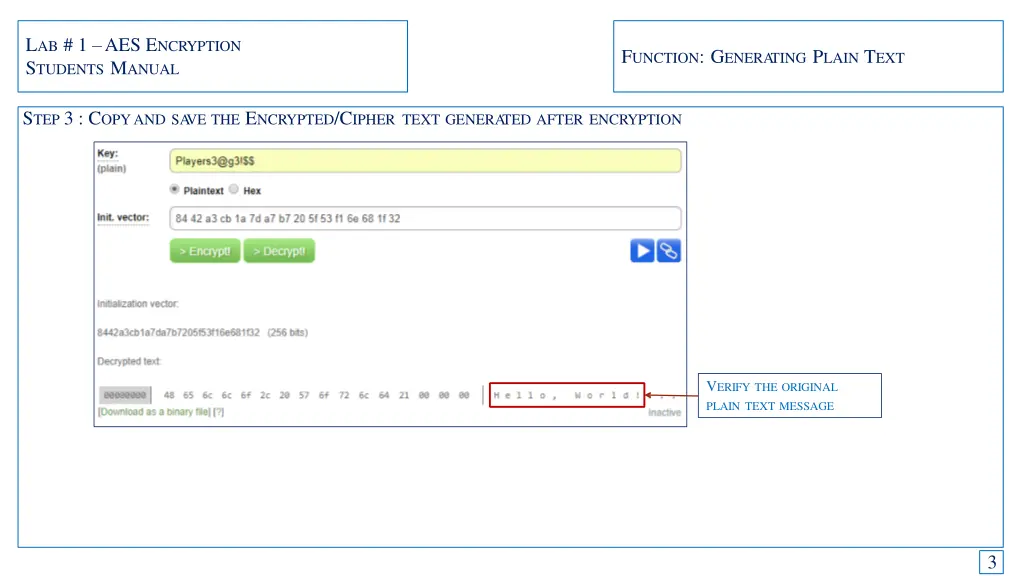 l ab 1 aes e ncryption s tudents m anual 5