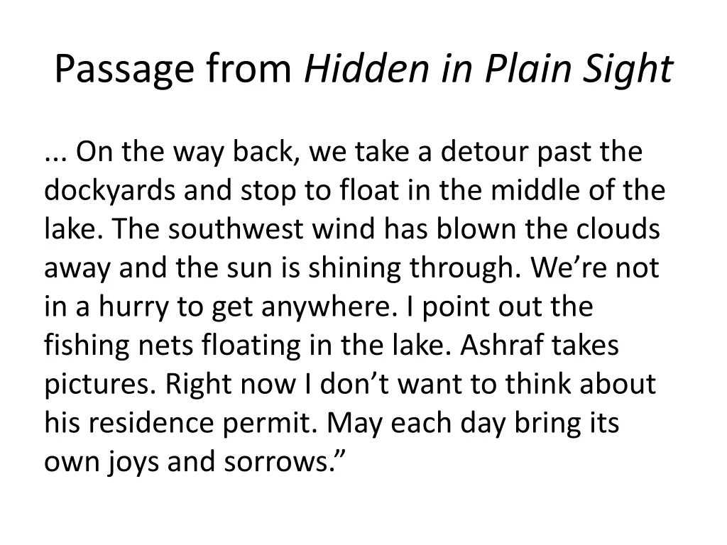 passage from hidden in plain sight 4